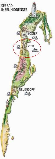 Karte Hiddensee